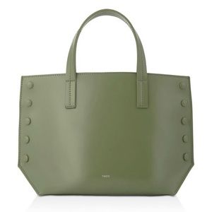 Vasic Fern Green Leather Shoulder Bag New